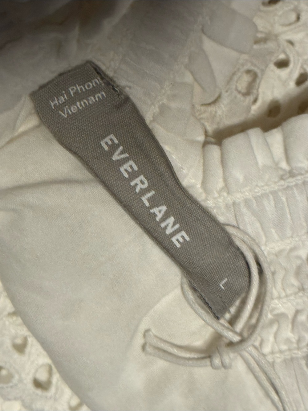 NWT Everlane White Eyelet Dress - Picture 10 of 11